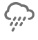 Partly Cloudy, Light Rain Showers Partly Cloudy, Light Rain Showers